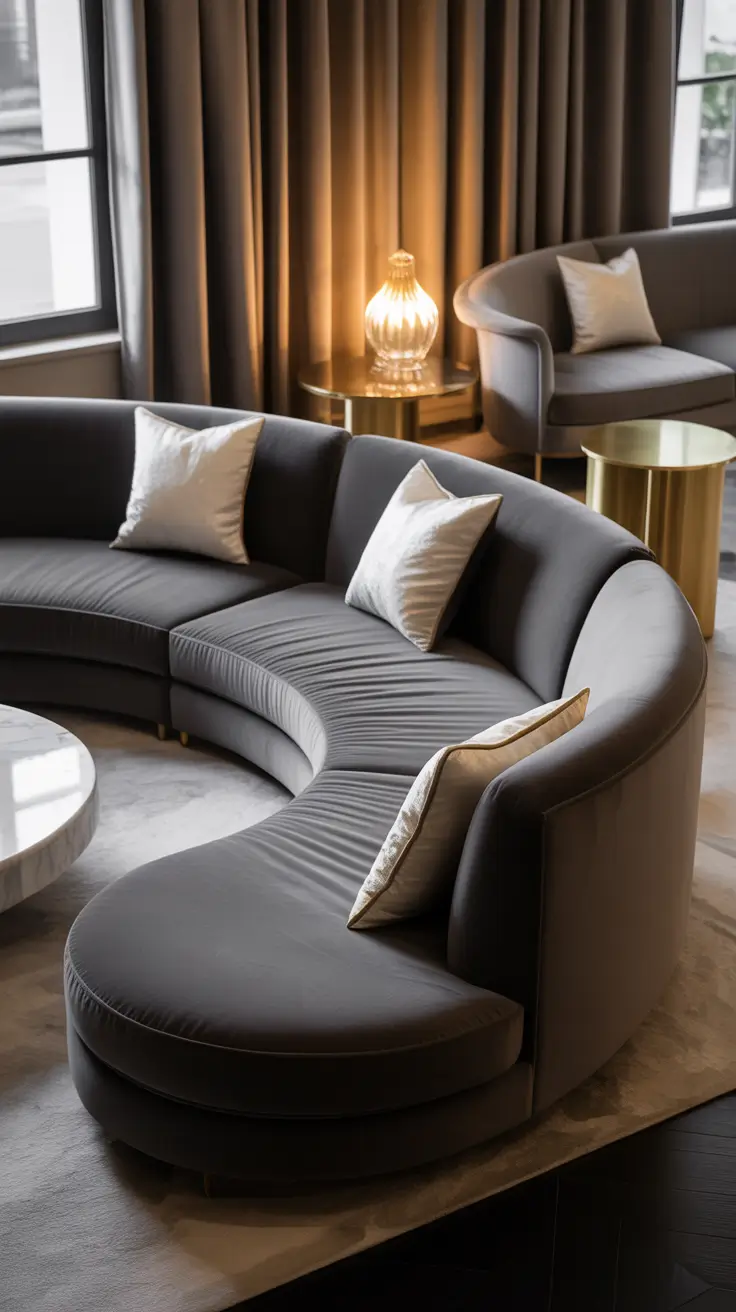 Curved Sofa Ideas for Living Room 2026 – Luxury Interior Design Ideas With Bold Curved Sofas