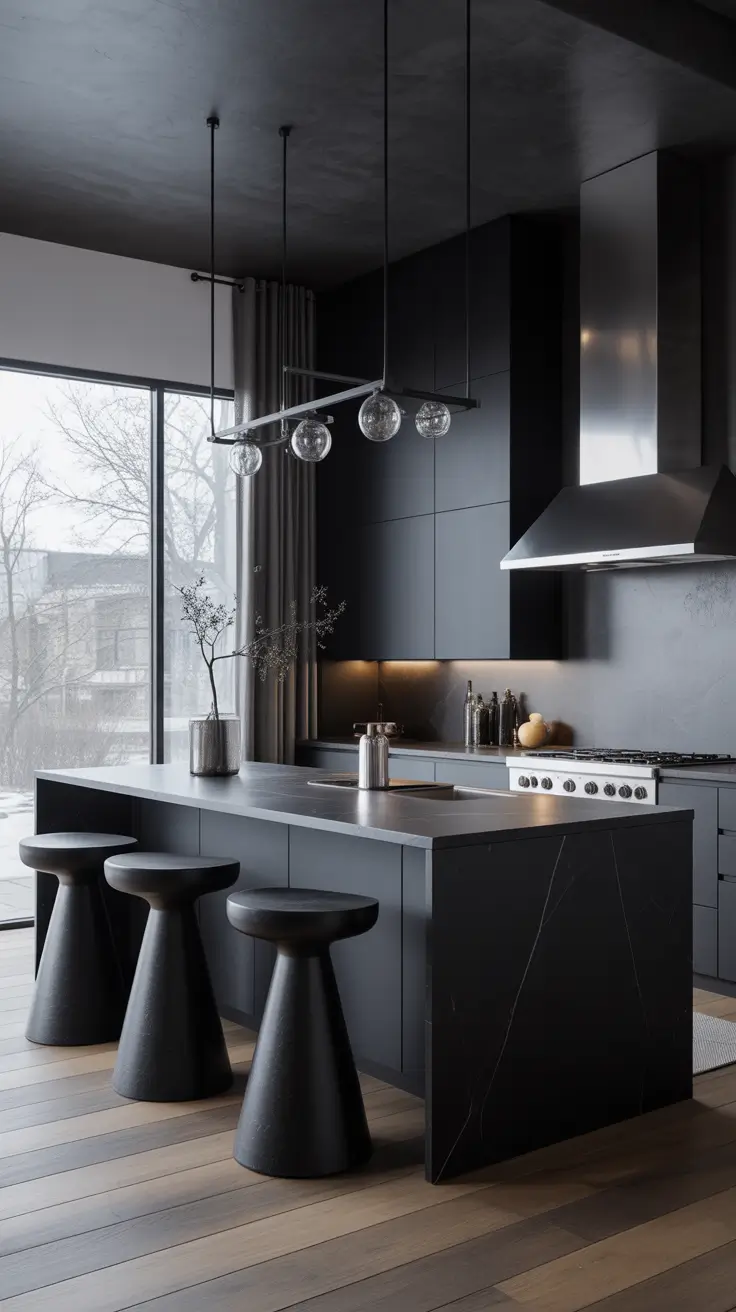 Kitchen Island Ideas 2026 Black Kitchen Islands For Bold, Modern Style