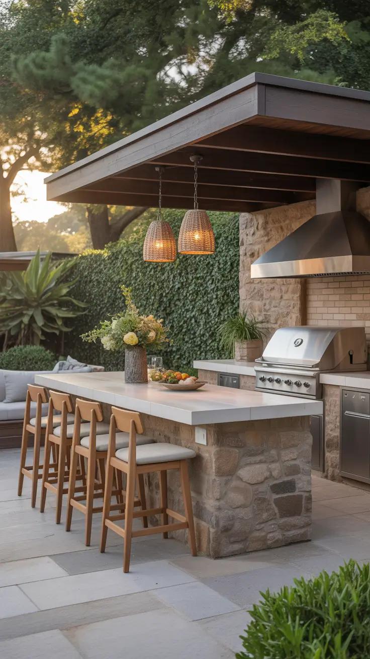 ТЕМА Outdoor Kitchen Island Ideas For Alfresco Living