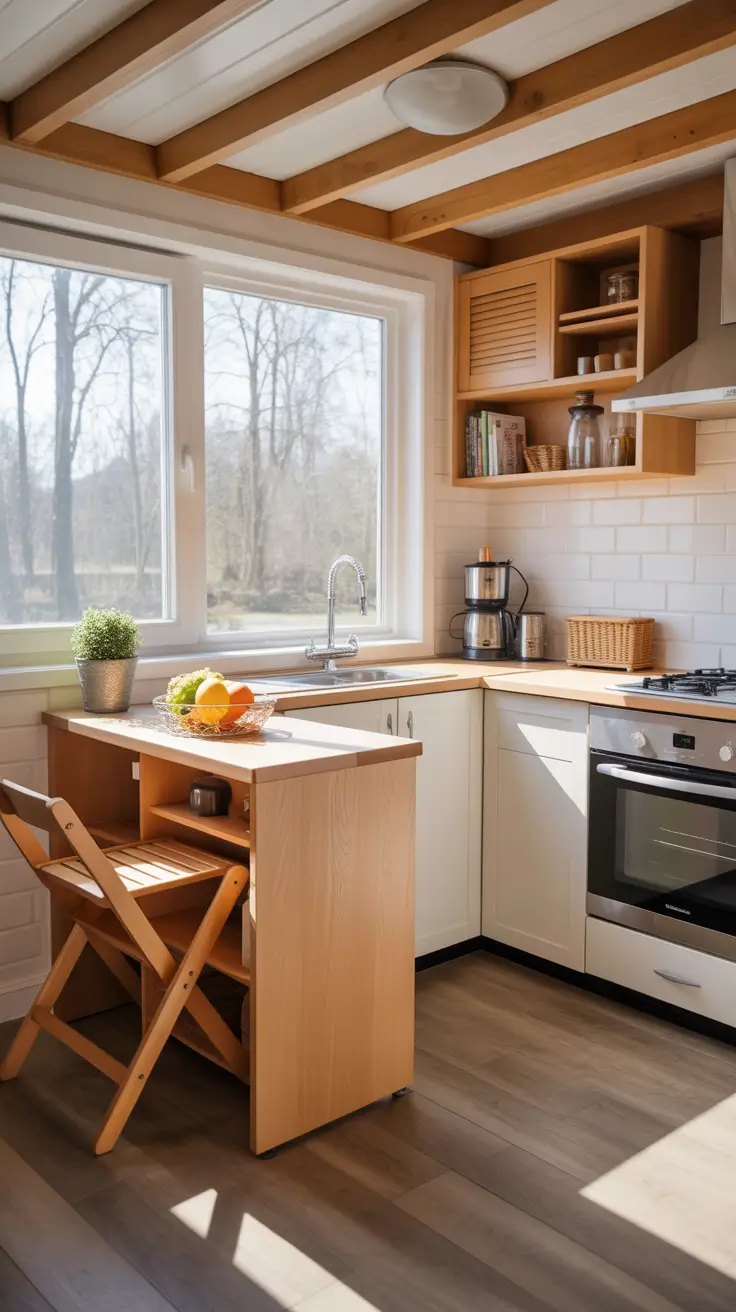 ТЕМА Tiny Kitchen Island Concepts For Compact Homes