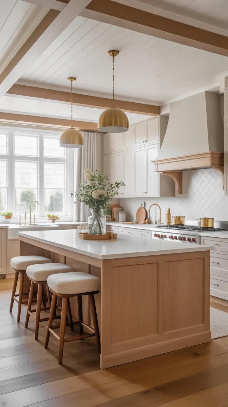 ТЕМА White Oak Kitchen Island Ideas With Timeless Appeal