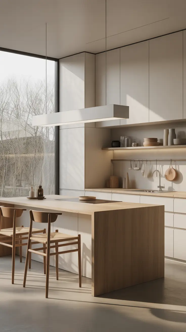 ТЕМА Minimalist Kitchen Island Concepts With Clean Lines