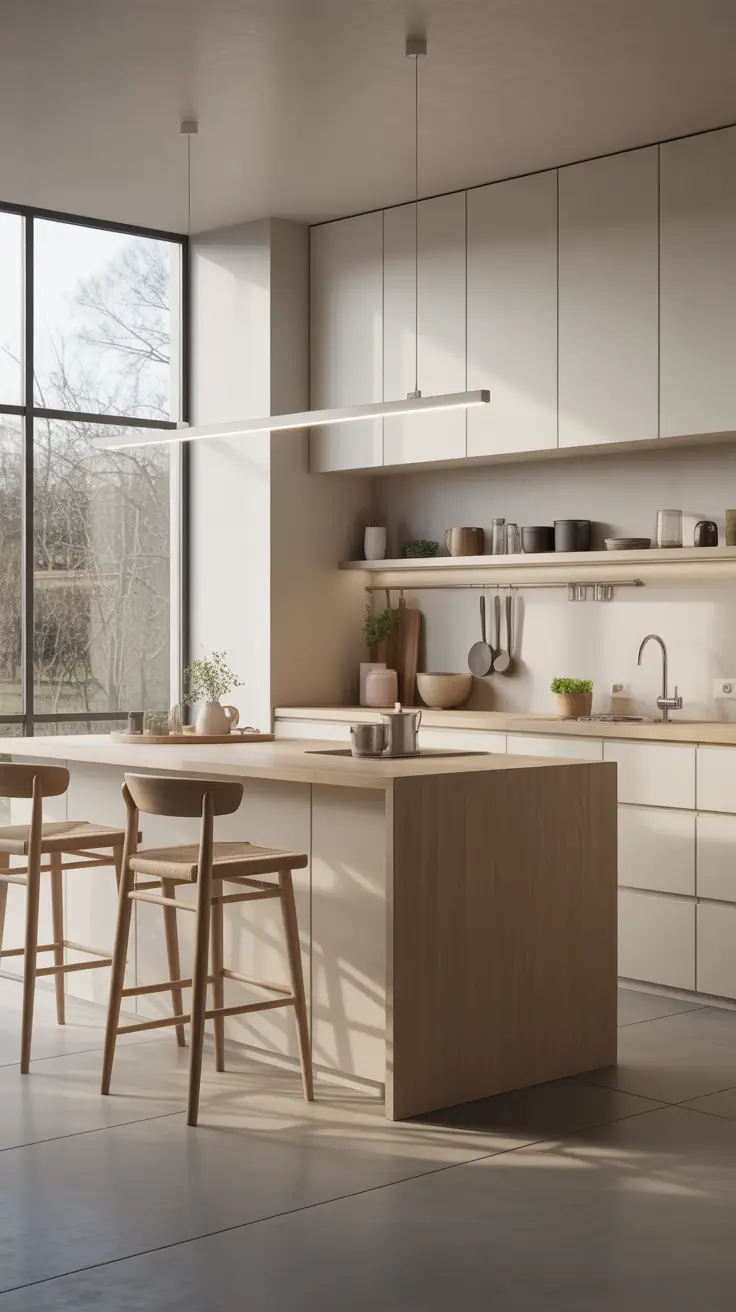 ТЕМА Minimalist Kitchen Island Concepts With Clean Lines