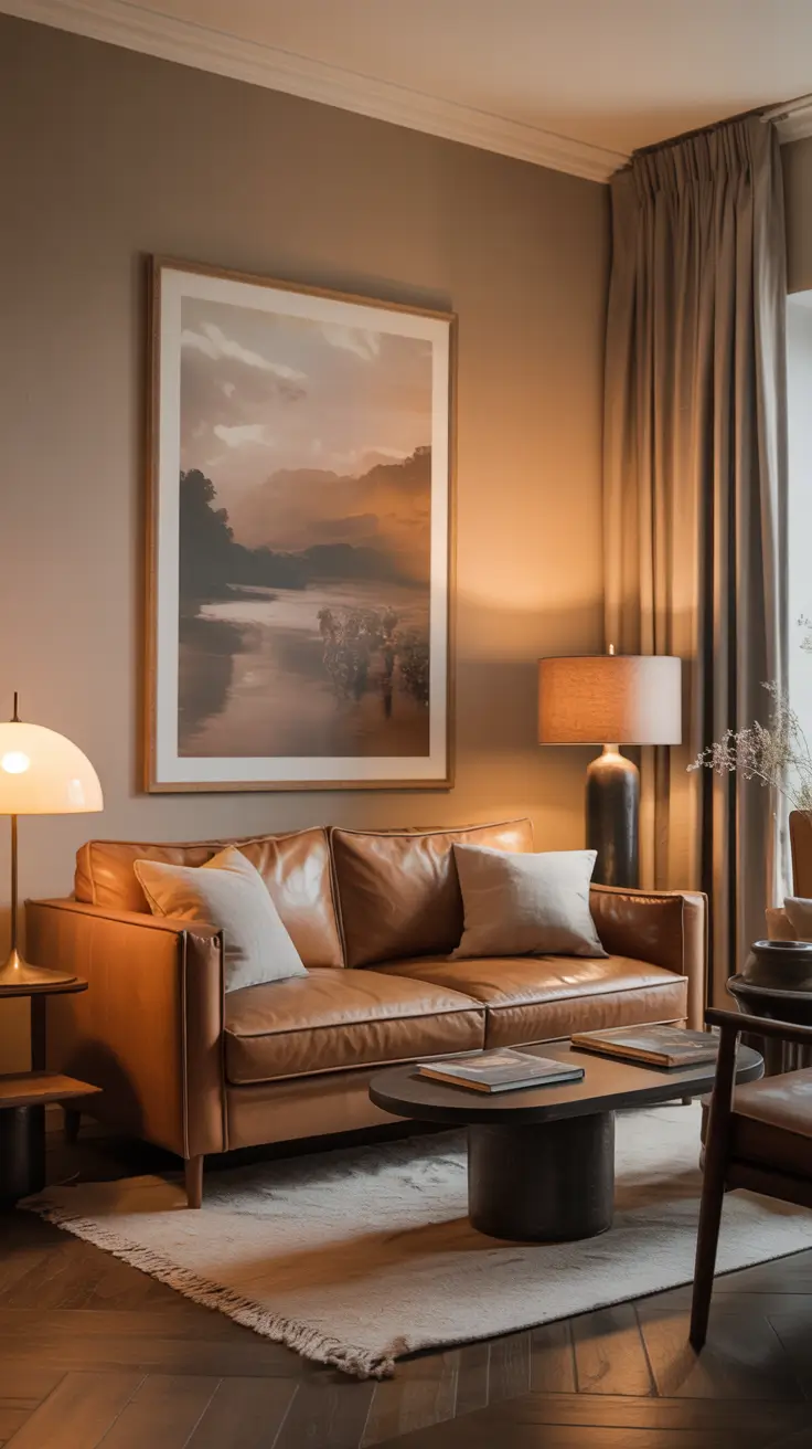 Leather Sofa Ideas 2026 Sitting Room With Leather Sofa