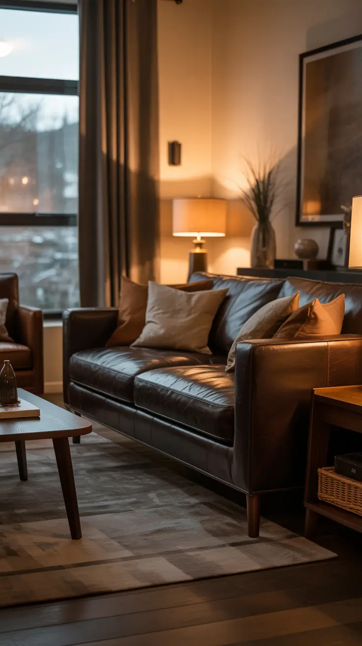 Leather Sofa Ideas 2026 Dark Brown Leather Sofa Comfort