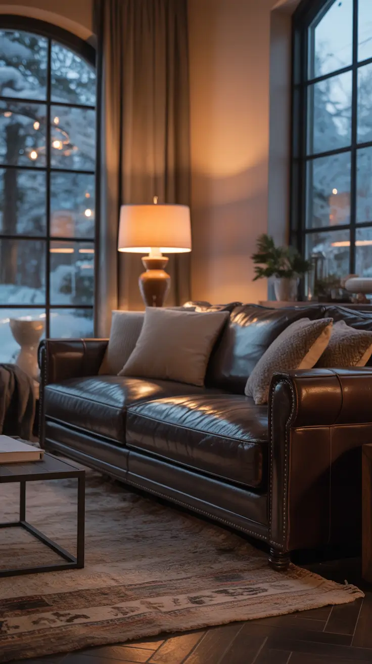 Leather Sofa Ideas 2026 Dark Brown Leather Sofa Comfort