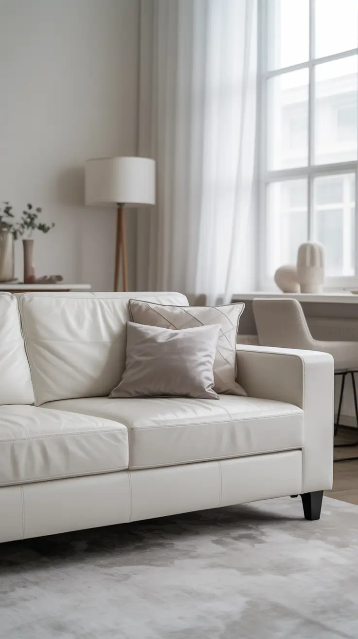 Leather Sofa Ideas 2026 White Leather Sofa Living Room Look