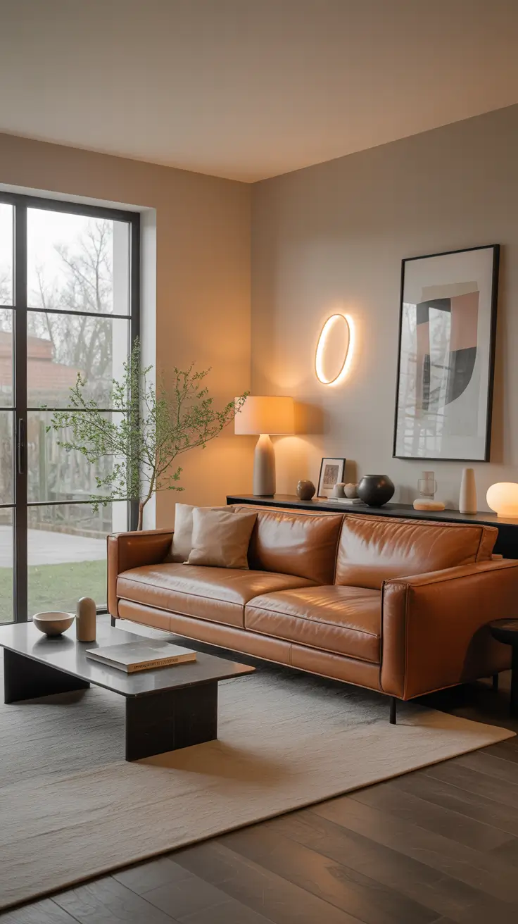 Leather Sofa Ideas 2026 Modern Living Room Leather Sofa