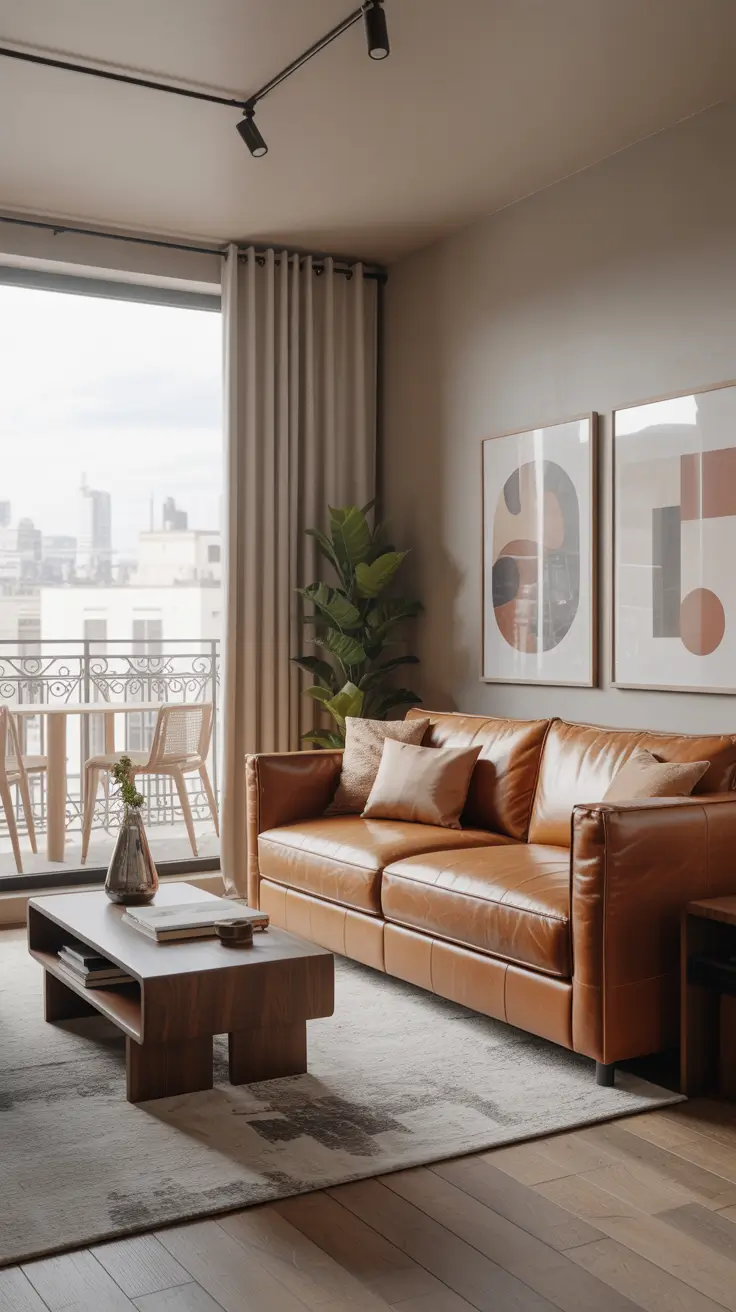 Leather Sofa Ideas 2026 Space-Saving Leather Sofa Ideas