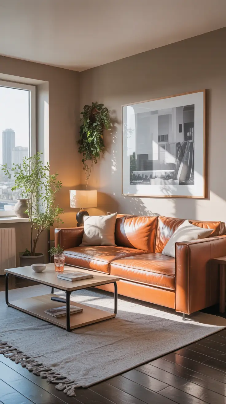 Leather Sofa Ideas 2026 Space-Saving Leather Sofa Ideas