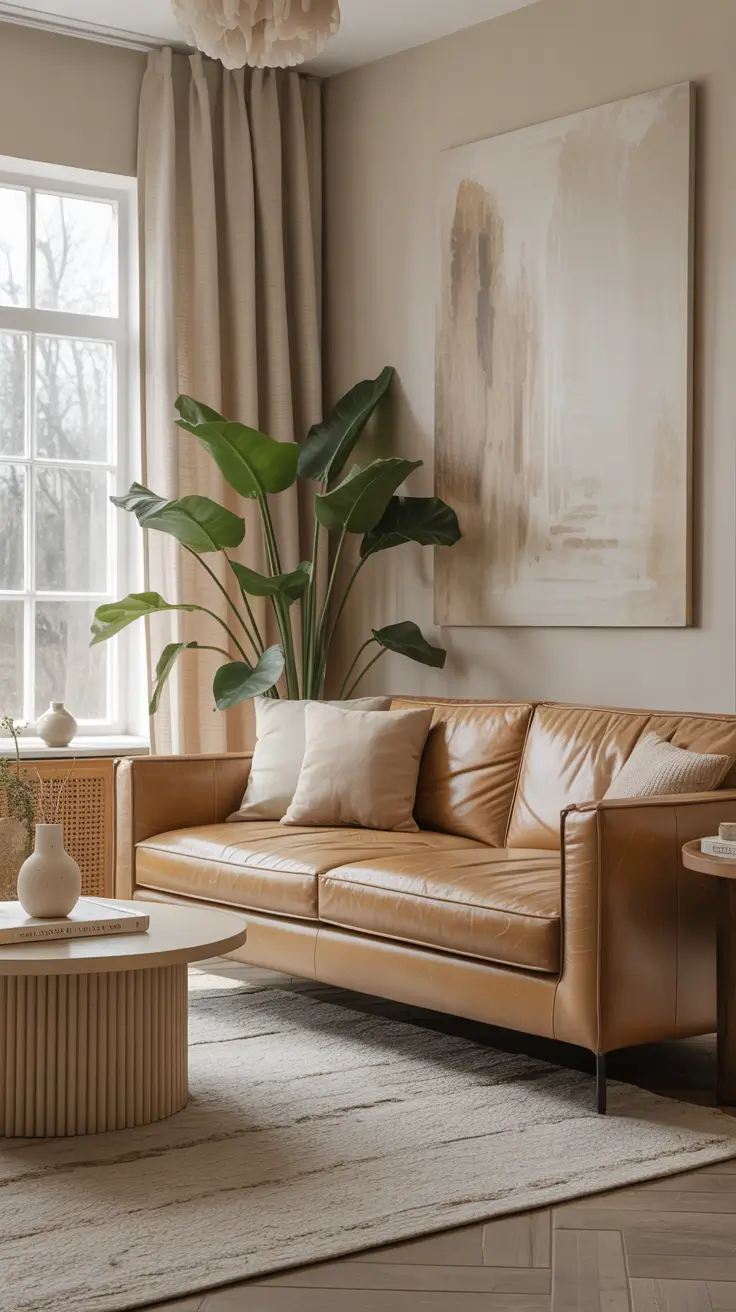 Leather Sofa Ideas 2026 Beige Leather Sofa Living Room Base