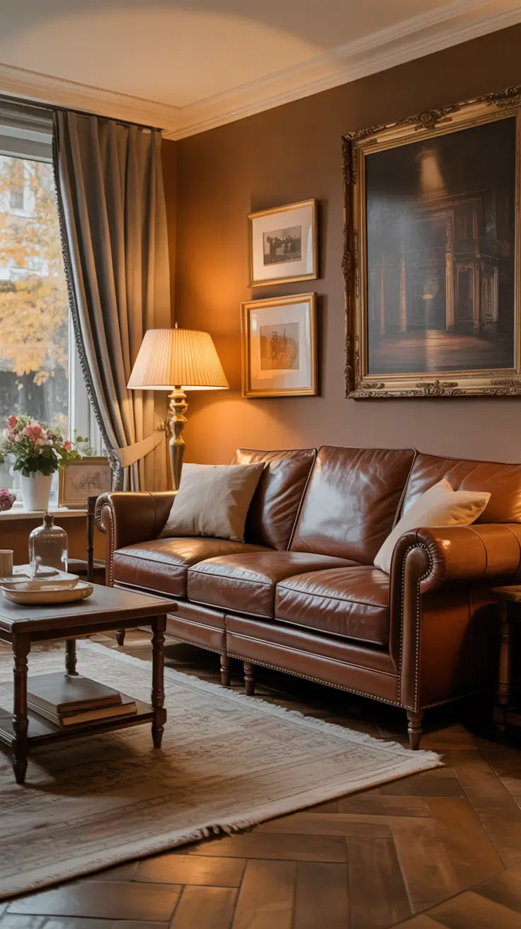 Leather Sofa Ideas 2026 Brown Leather Sofa Living Room Classic