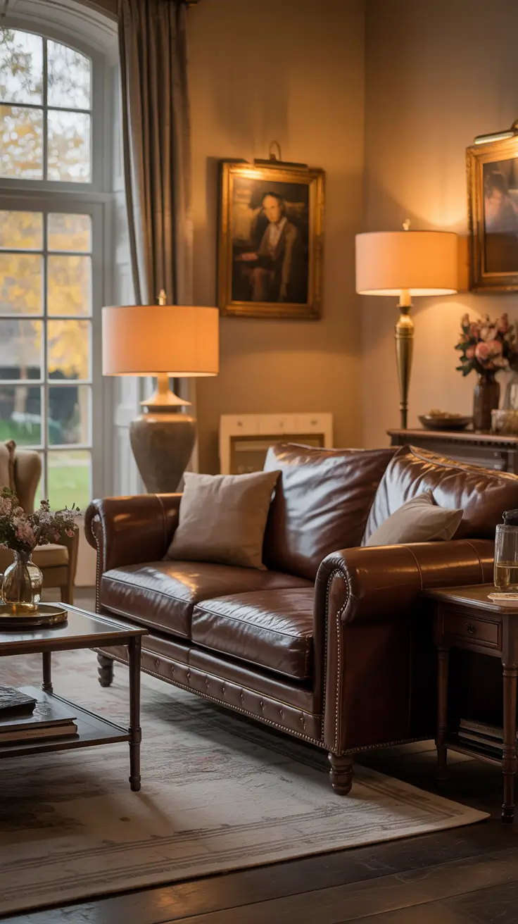 Leather Sofa Ideas 2026 Brown Leather Sofa Living Room Classic