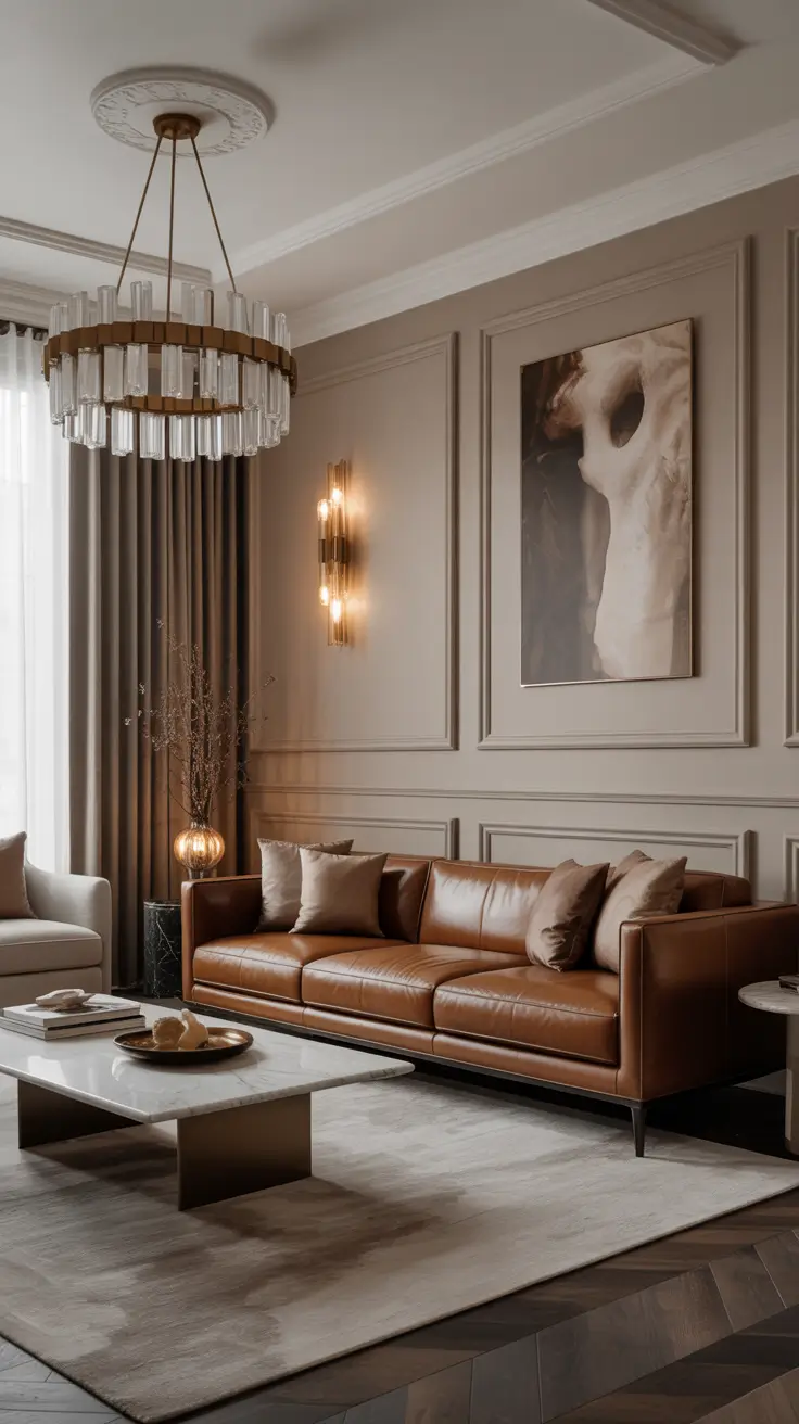 Leather Sofa Ideas 2026 Living Room Luxury With Leather Sofa