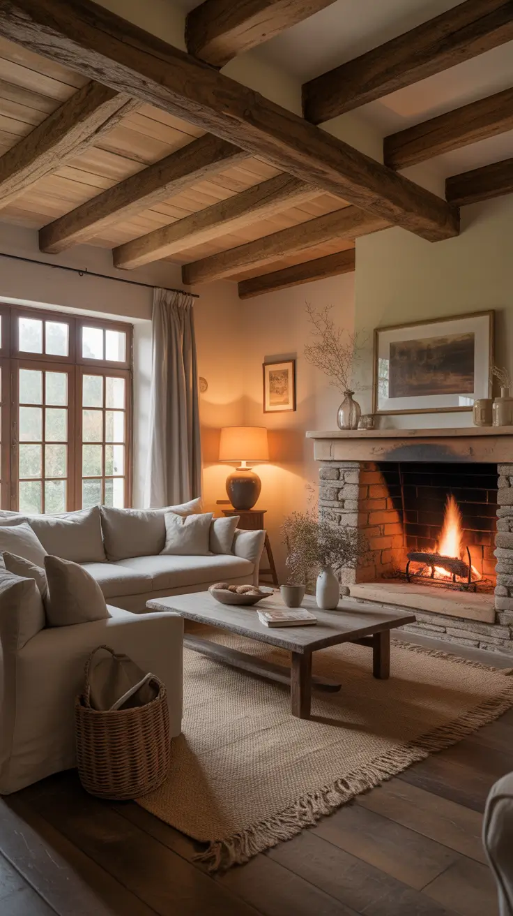 Living Room Renovation Ideas 2026 Rustic Natural Charm