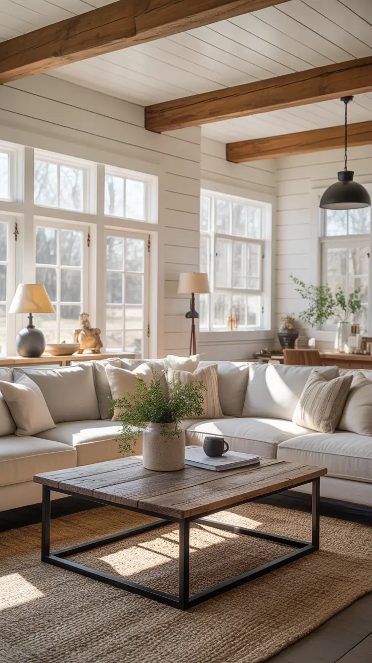 Farmhouse Living Room Renovation Ideas 2026 Modern Touches