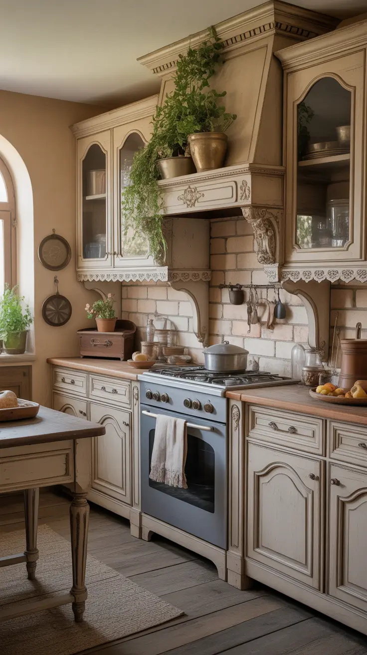 Vintage French Kitchen Cabinets