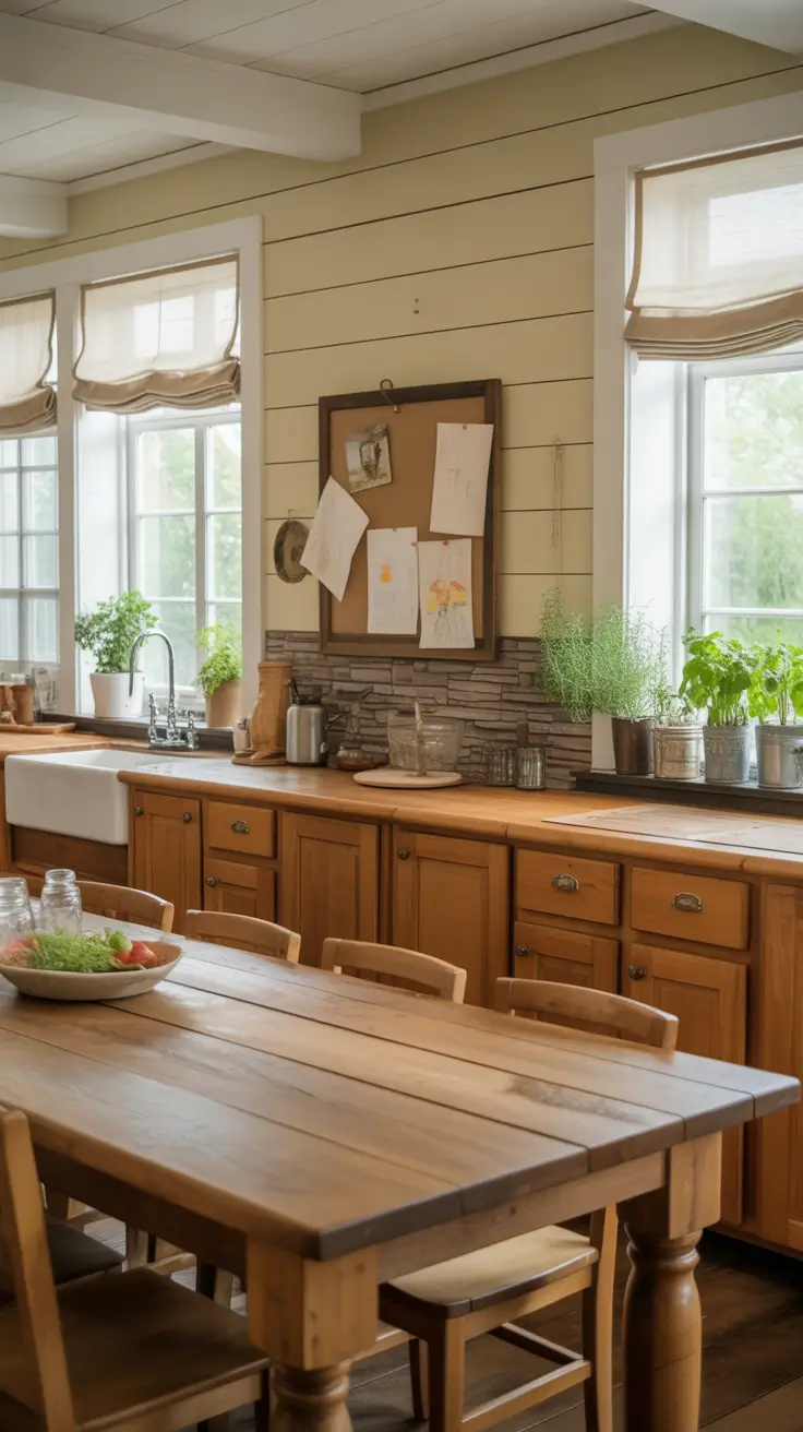 Family Friendly Rustic Kitchen Ideas