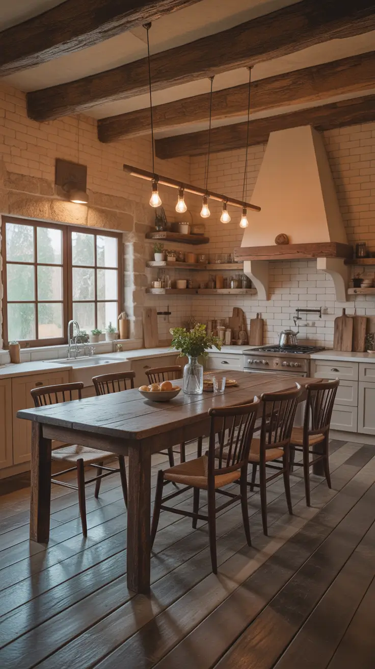 Farmhouse Rustic Kitchen For Families