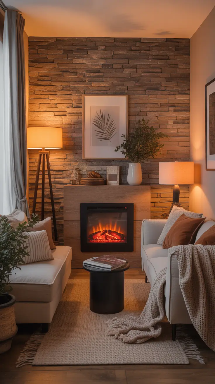 Small Living Room Decor Ideas 2026 Small Fireplace Styling