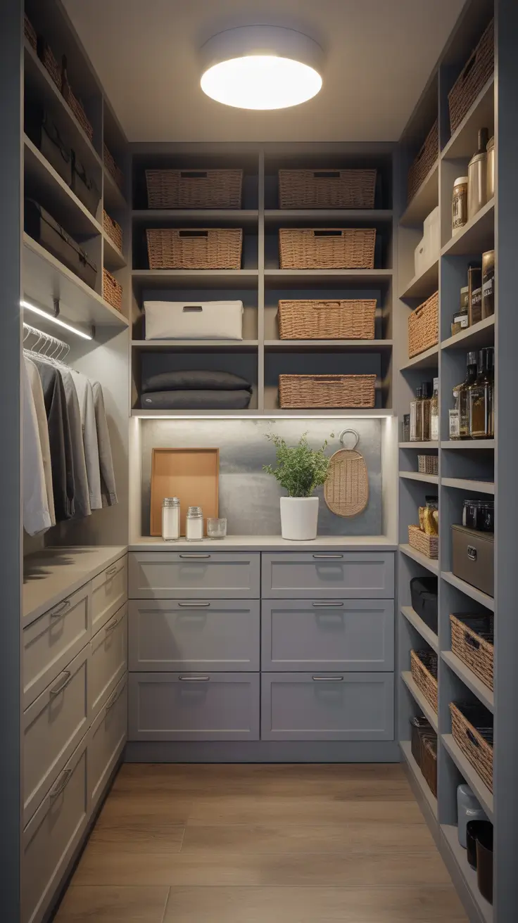 Tiny Pantry Design Closet Shelving Options For Pantries