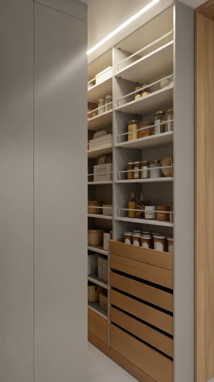 Tiny Pantry Design Closet Shelving Options For Pantries