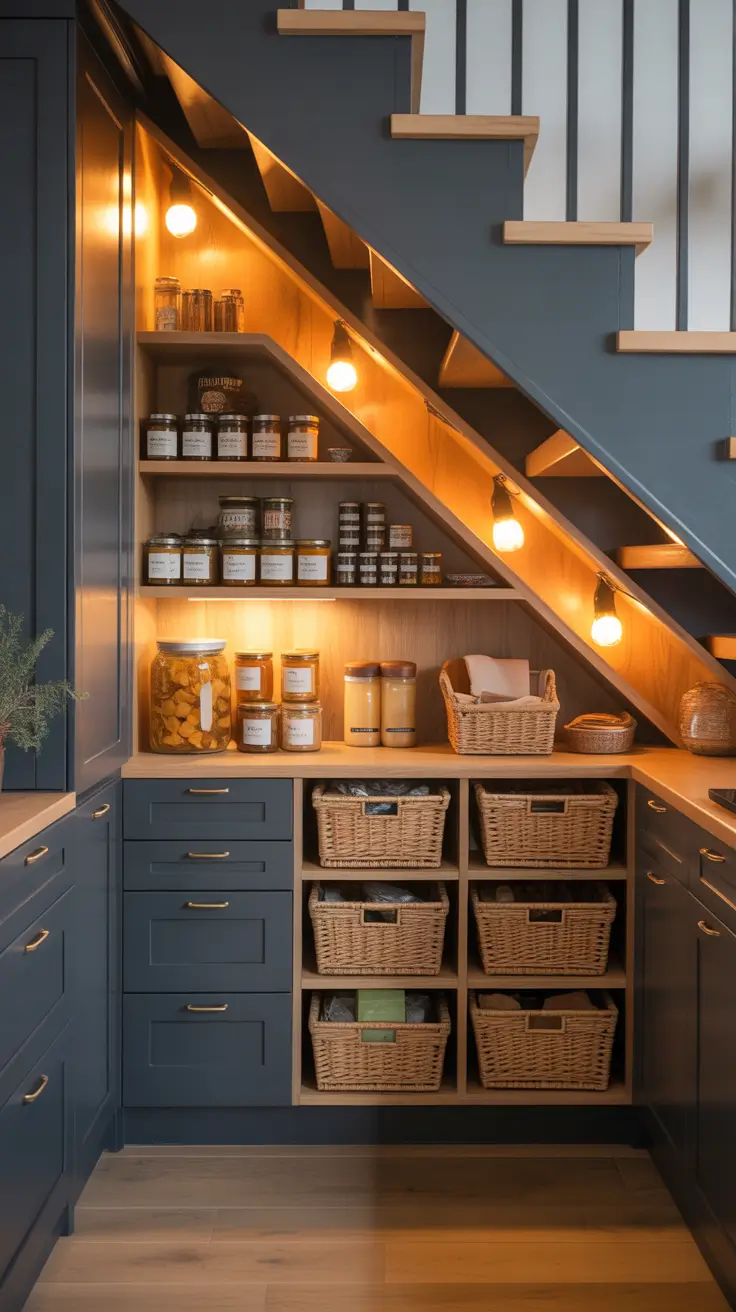 Tiny Pantry Design Under Stairs Pantry Concepts