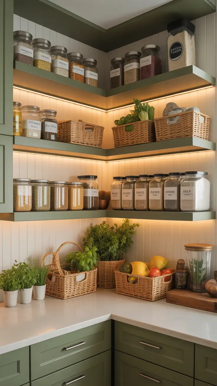 Tiny Pantry Design Corner Pantry Optimization Ideas