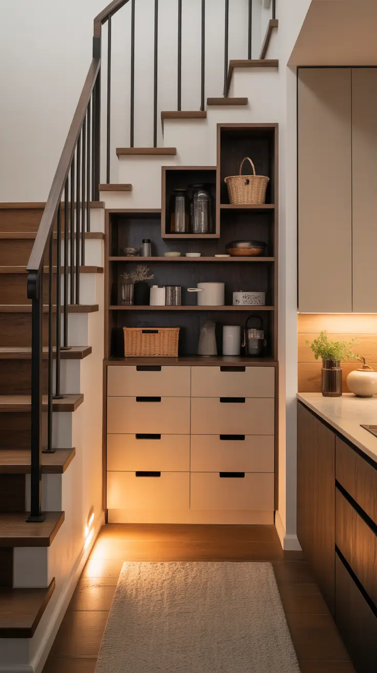 Tiny Pantry Design 2026 Stairs Storage Integration For Pantries