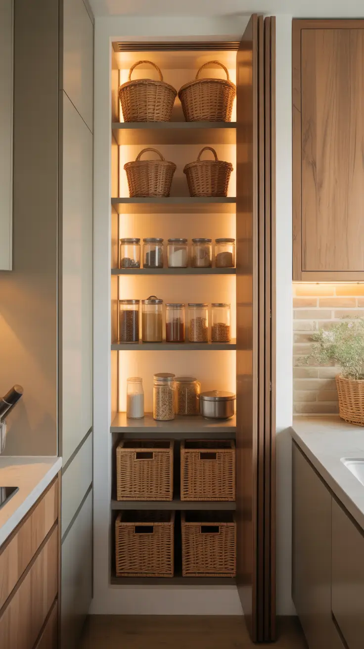 Tiny Pantry Design Kitchen Micro Pantry Essentials