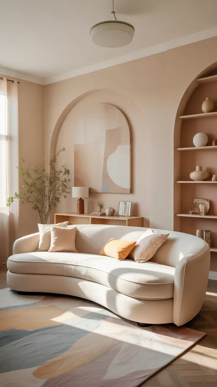 Curved Sofa Designs For Soft Living Spaces
