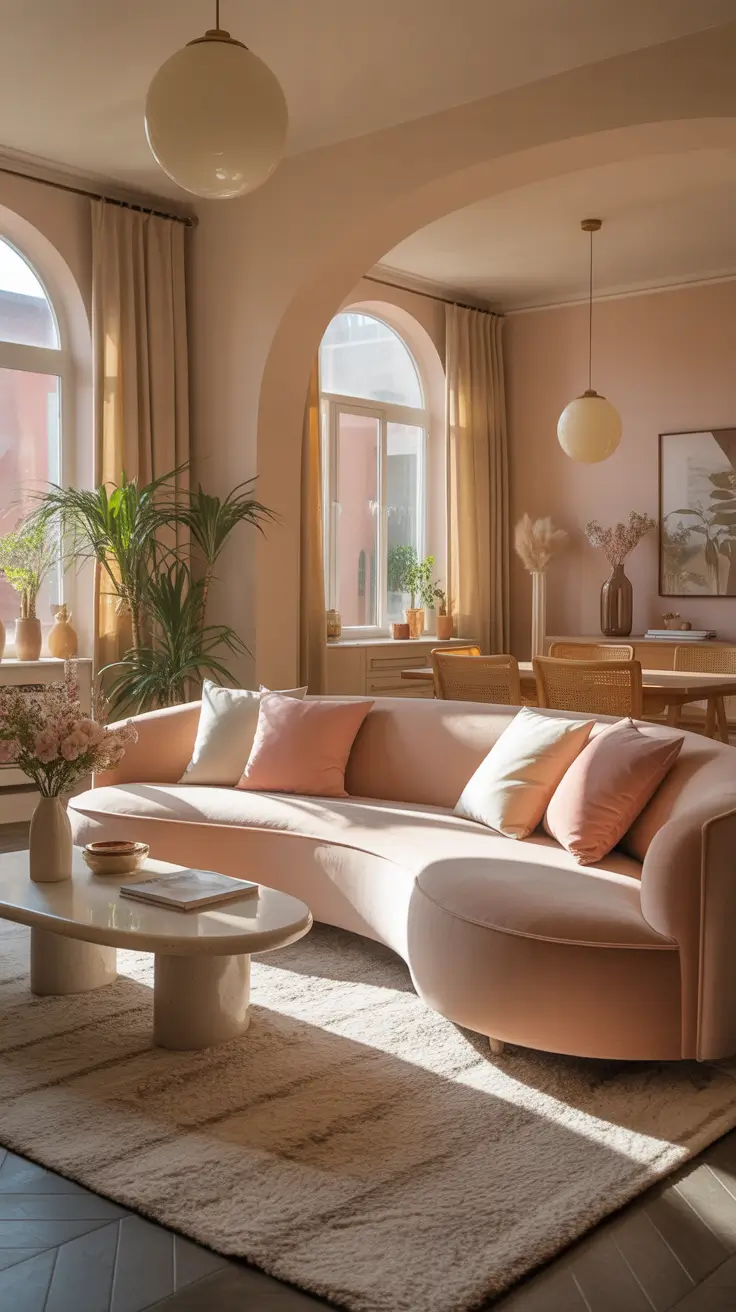 Curved Sofa Designs For Soft Living Spaces