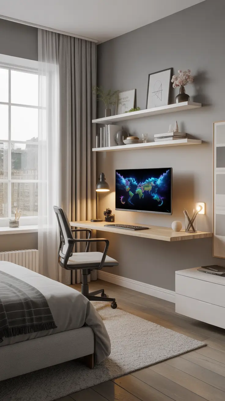 Gaming Desk Ideas 2026 Floating Gaming Desk Ideas For Light And Open Rooms