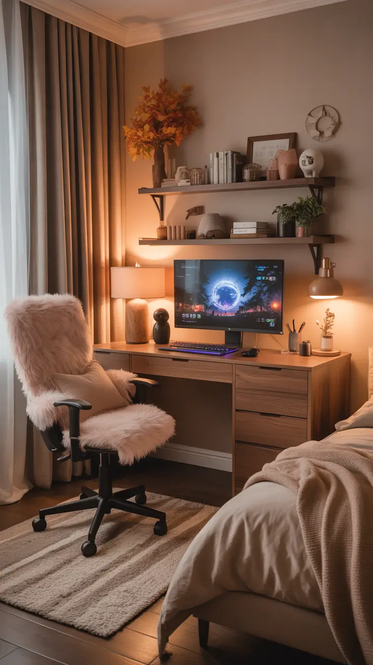 Gaming Desk Ideas 2026 Cozy Gaming Desk Setups That Feel Warm And Inviting