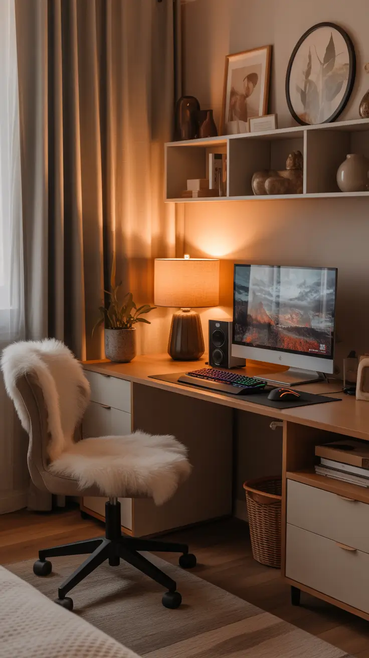Gaming Desk Ideas 2026 Cozy Gaming Desk Setups That Feel Warm And Inviting
