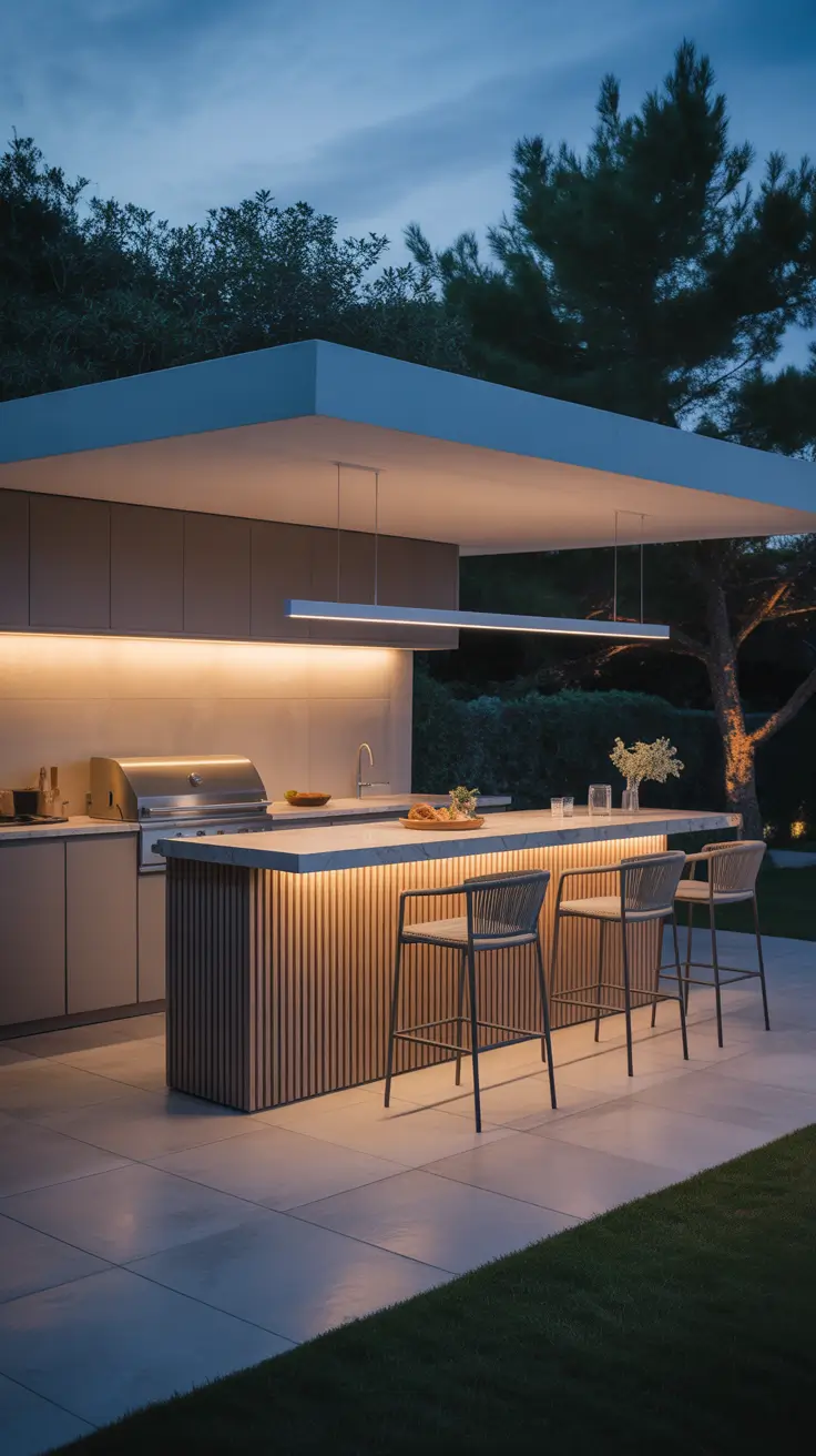 Outdoor Bar Ideas On Backyard Modern Design