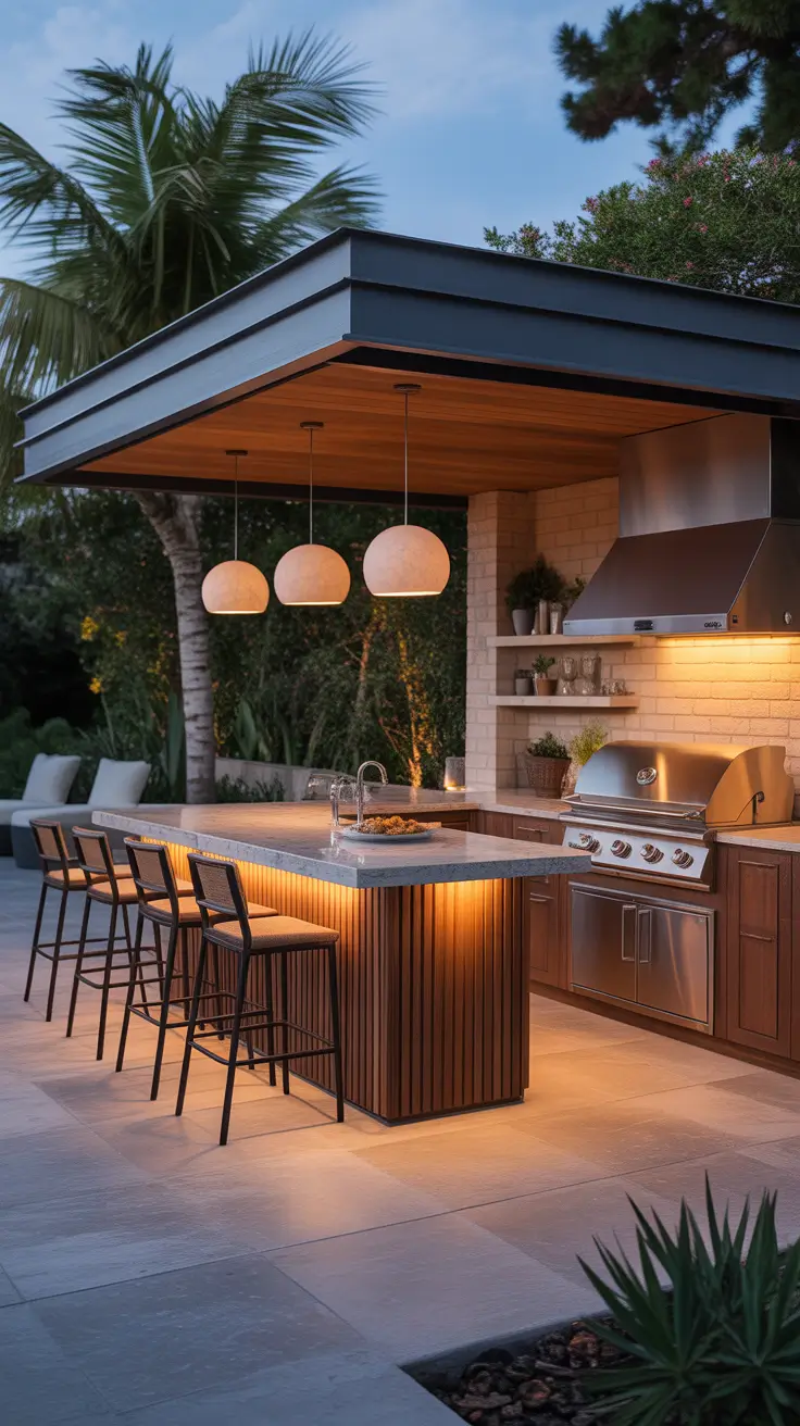 Outdoor Bar Ideas On Backyard Luxury Outdoor Kitchen Bar