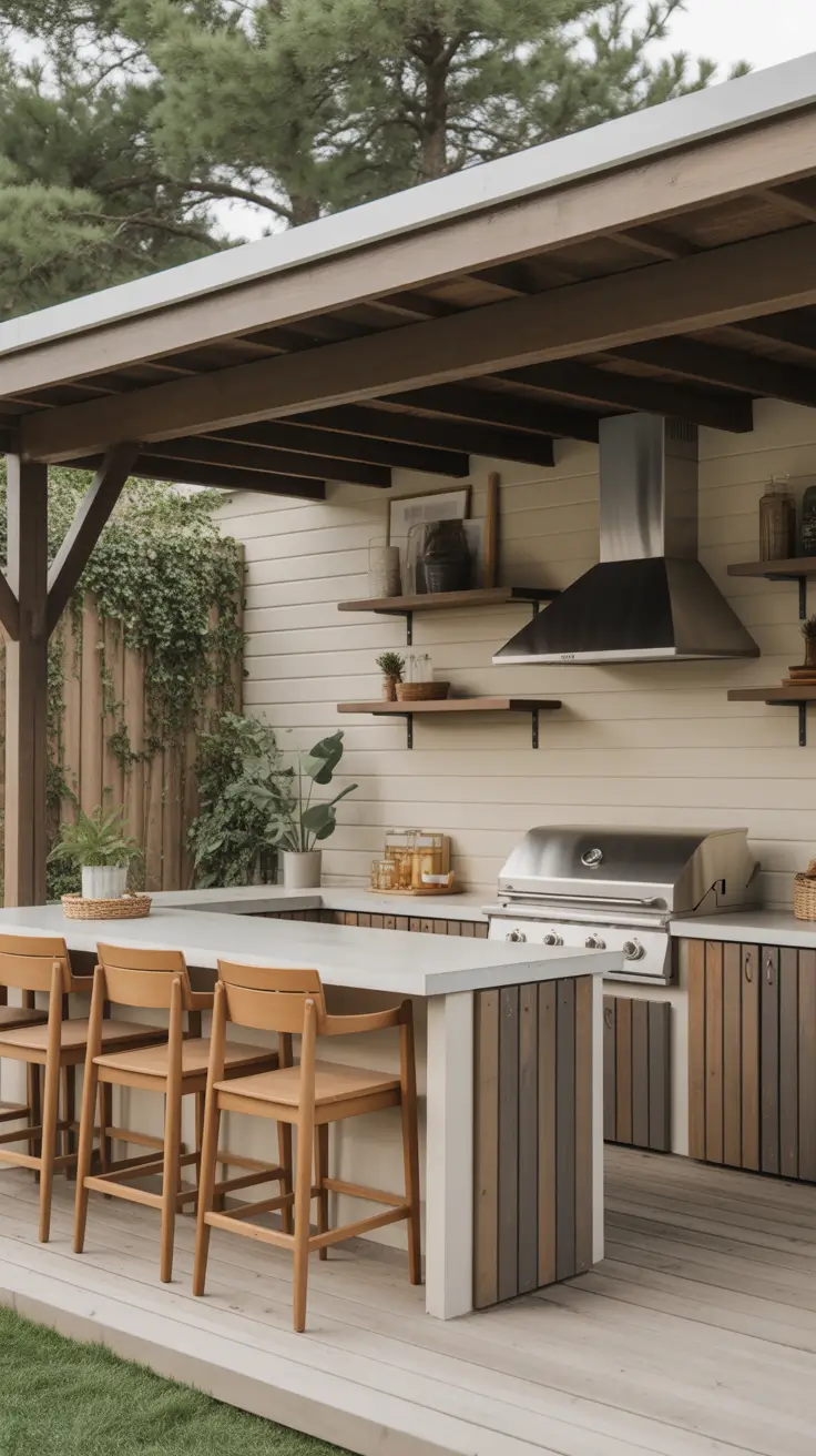 Outdoor Bar Ideas On Backyard Smart Storage Bar