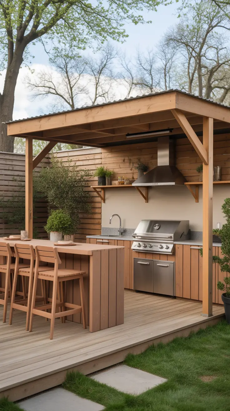 Outdoor Bar Ideas On Backyard Compact Outdoor Kitchen Bar