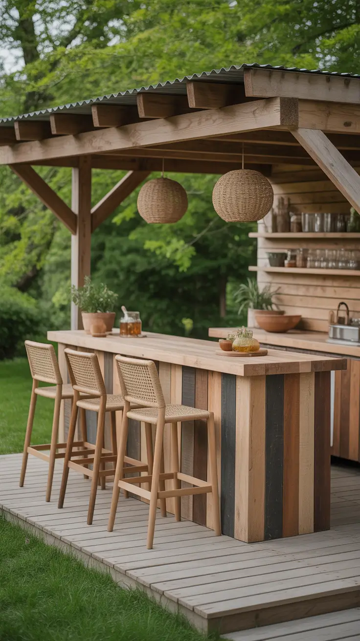 Outdoor Bar Ideas On Backyard Sustainable Bar Design