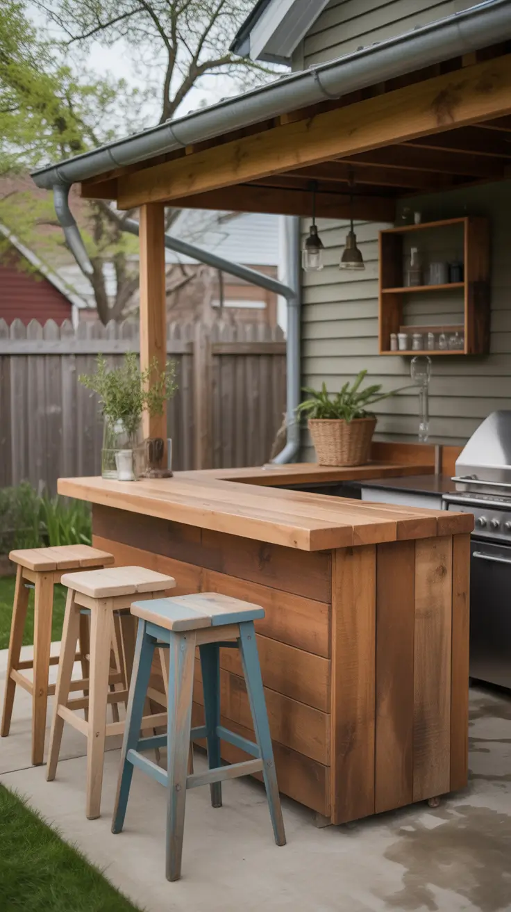 Outdoor Bar Ideas On Backyard DIY Custom Look