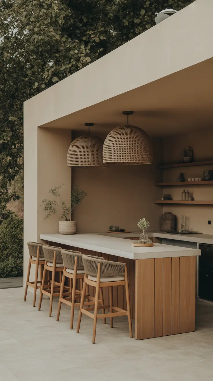 Outdoor Bar Ideas On Backyard Patio Living