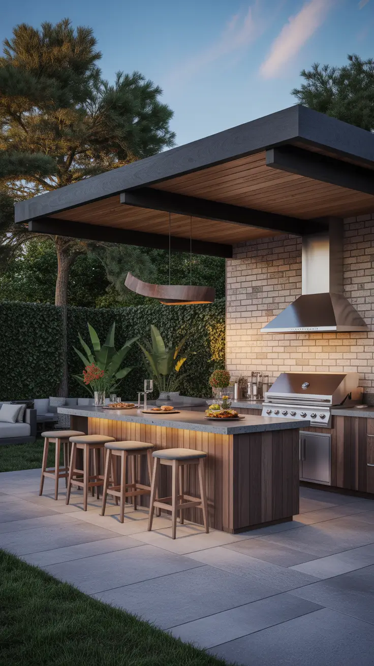 Outdoor Bar Ideas On Backyard Outdoor Kitchen And Bar
