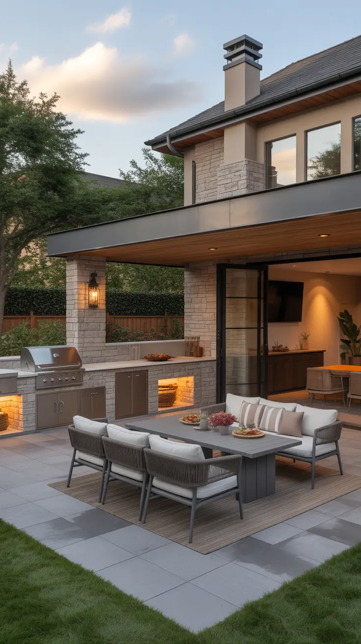 Outdoor BBQ Area Outdoor BBQ Area As The True Center Of The Backyard