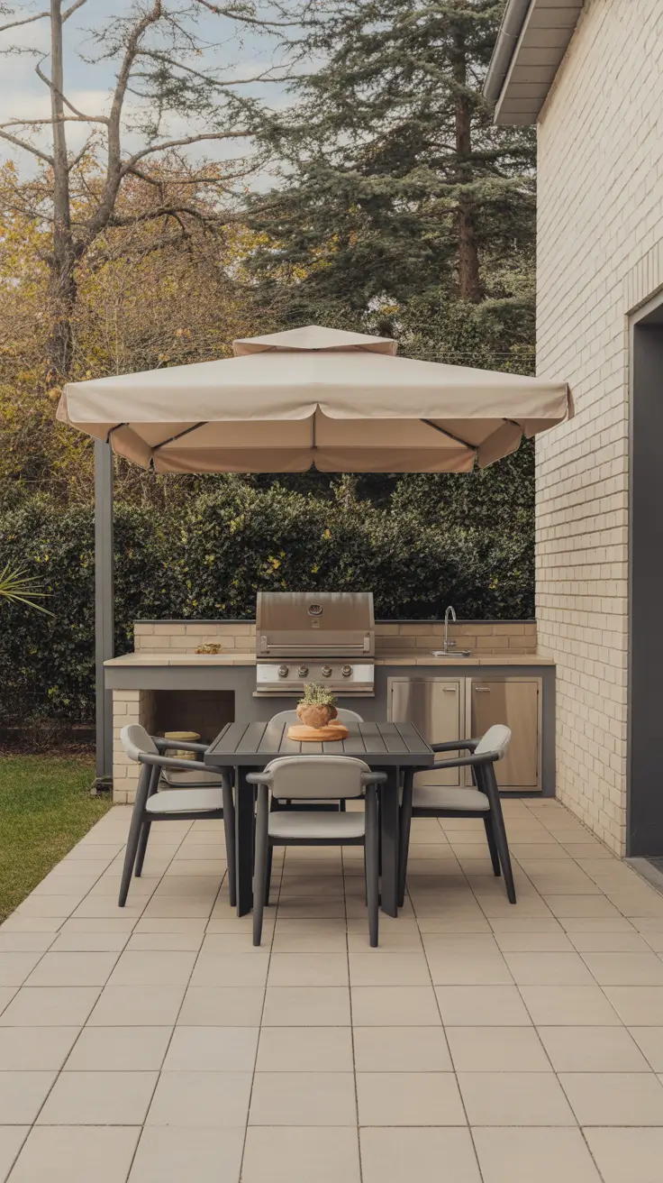 Outdoor BBQ Area A Budget Patio BBQ Area With A Polished Look