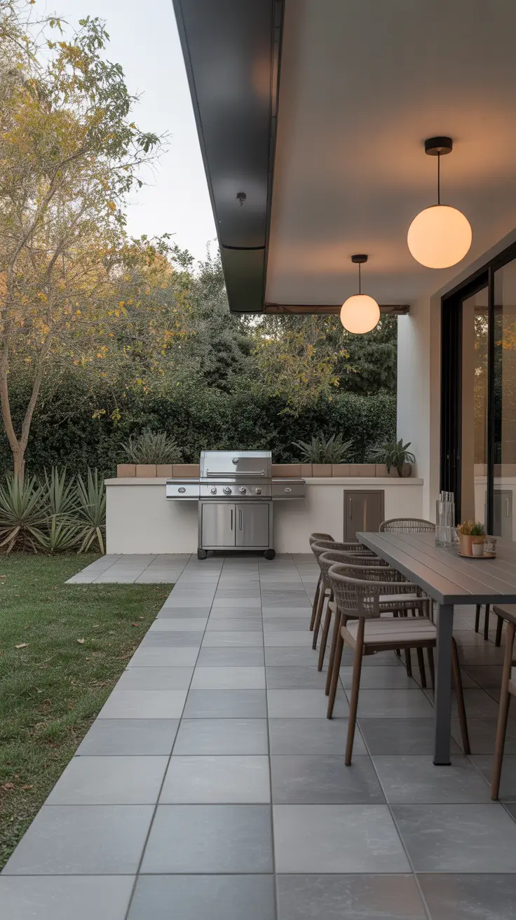 Outdoor BBQ Area A Budget Patio BBQ Area With A Polished Look