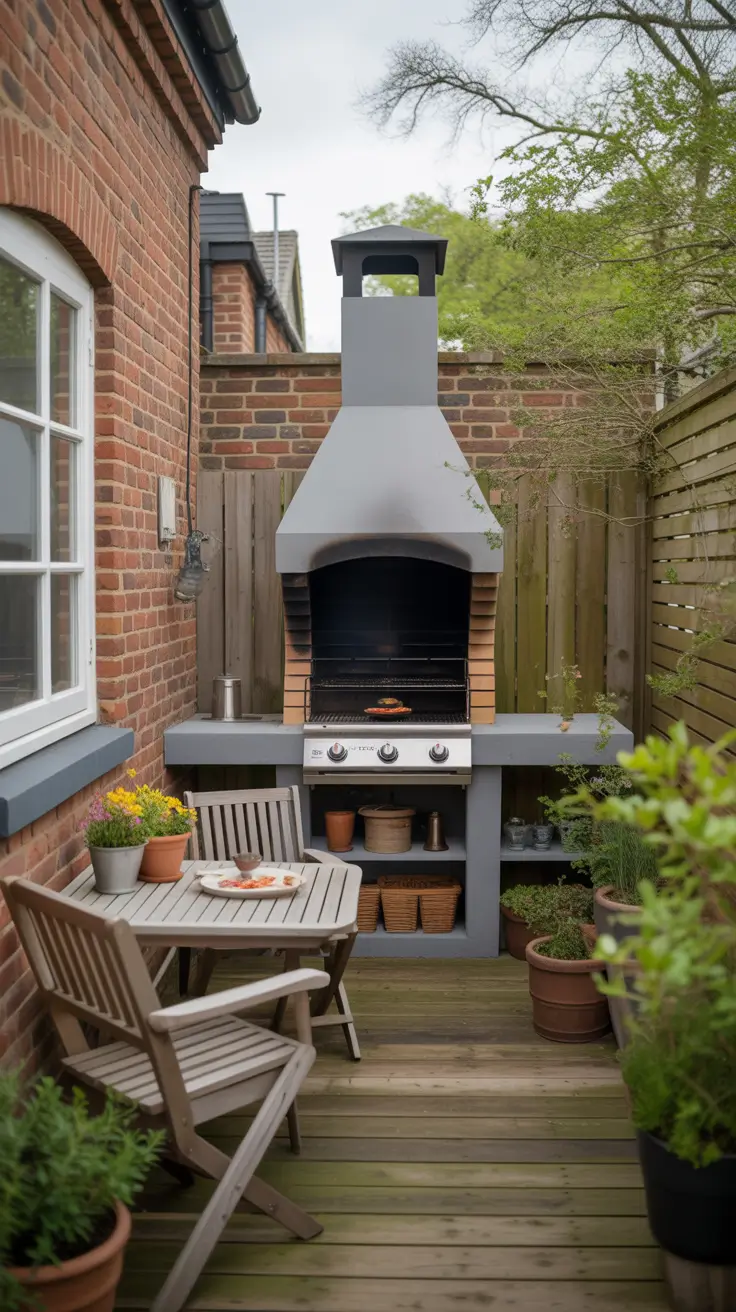 Outdoor BBQ Area UK-Inspired Outdoor BBQ Areas For Compact Backyards