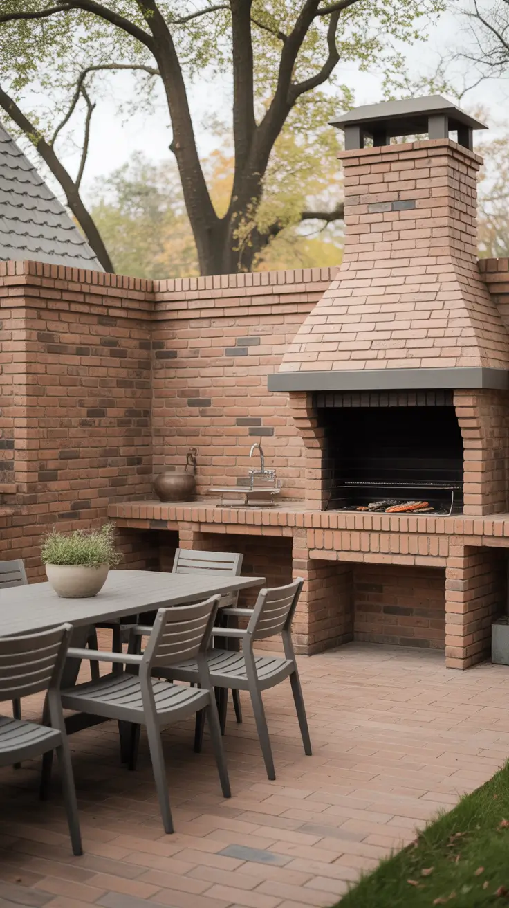 Outdoor BBQ Area 2026 Brick Outdoor BBQ Areas That Feel Solid And Timeless