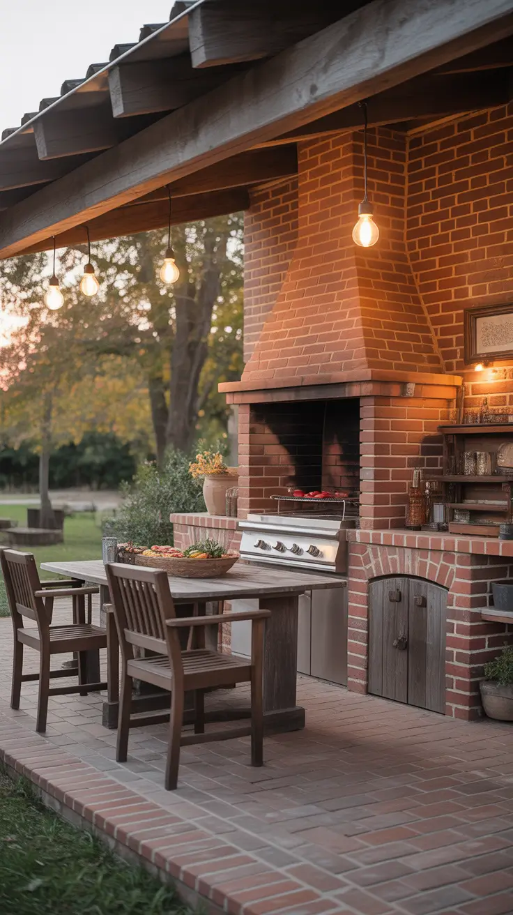 Outdoor BBQ Area 2026 Rustic Brick BBQ Areas With Old-World Character