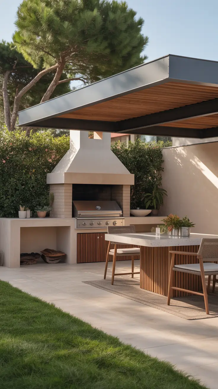 Outdoor BBQ Area 2026 Outdoor BBQ Areas With Roof Extensions For Shade And Style